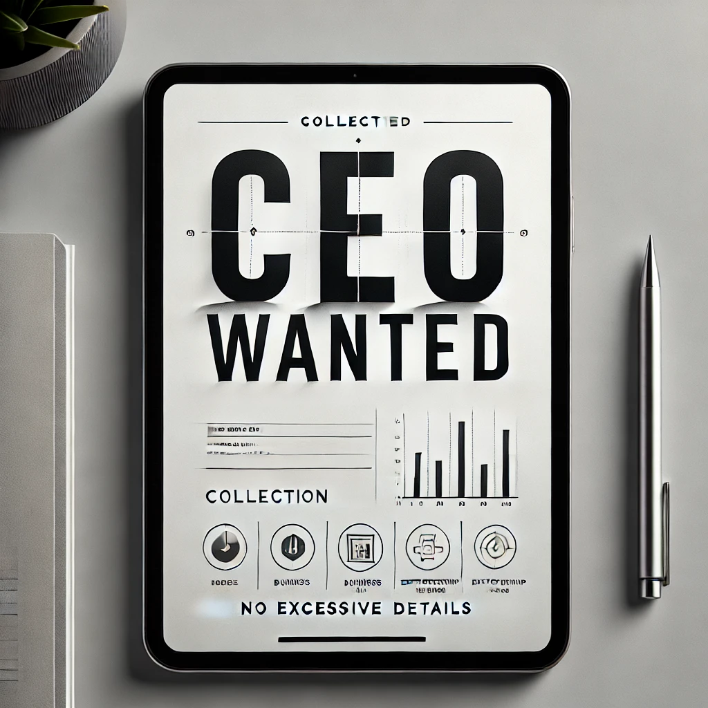 CEO wanted